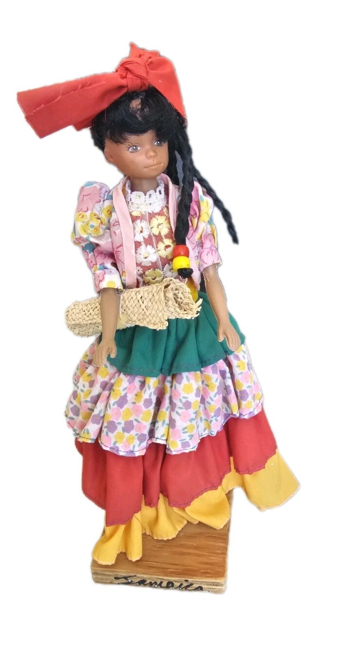 Vintage Mattel Jamaica Barbie doll model w/stand